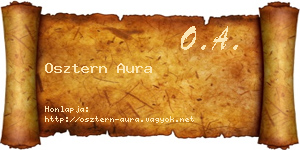 Osztern Aura névjegykártya